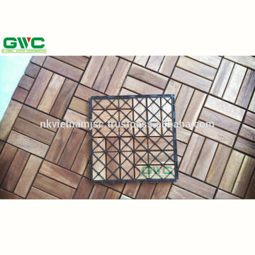 Outdoor Wasserdichte Acacia Deck Fliesen 30 * 30 * 1,9 cm